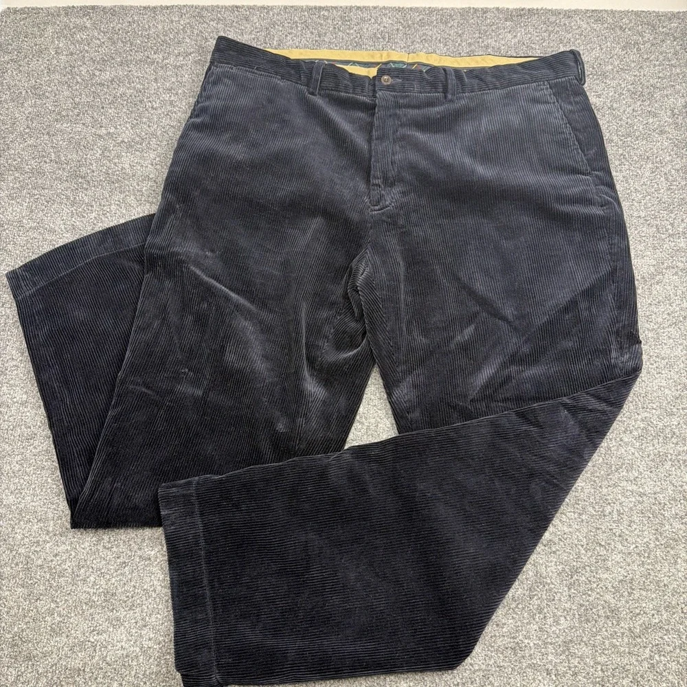 POLO RALPH LAUREN Men's Preston Pant Corduroy Cords 42 x32 Vintage Dark Navy